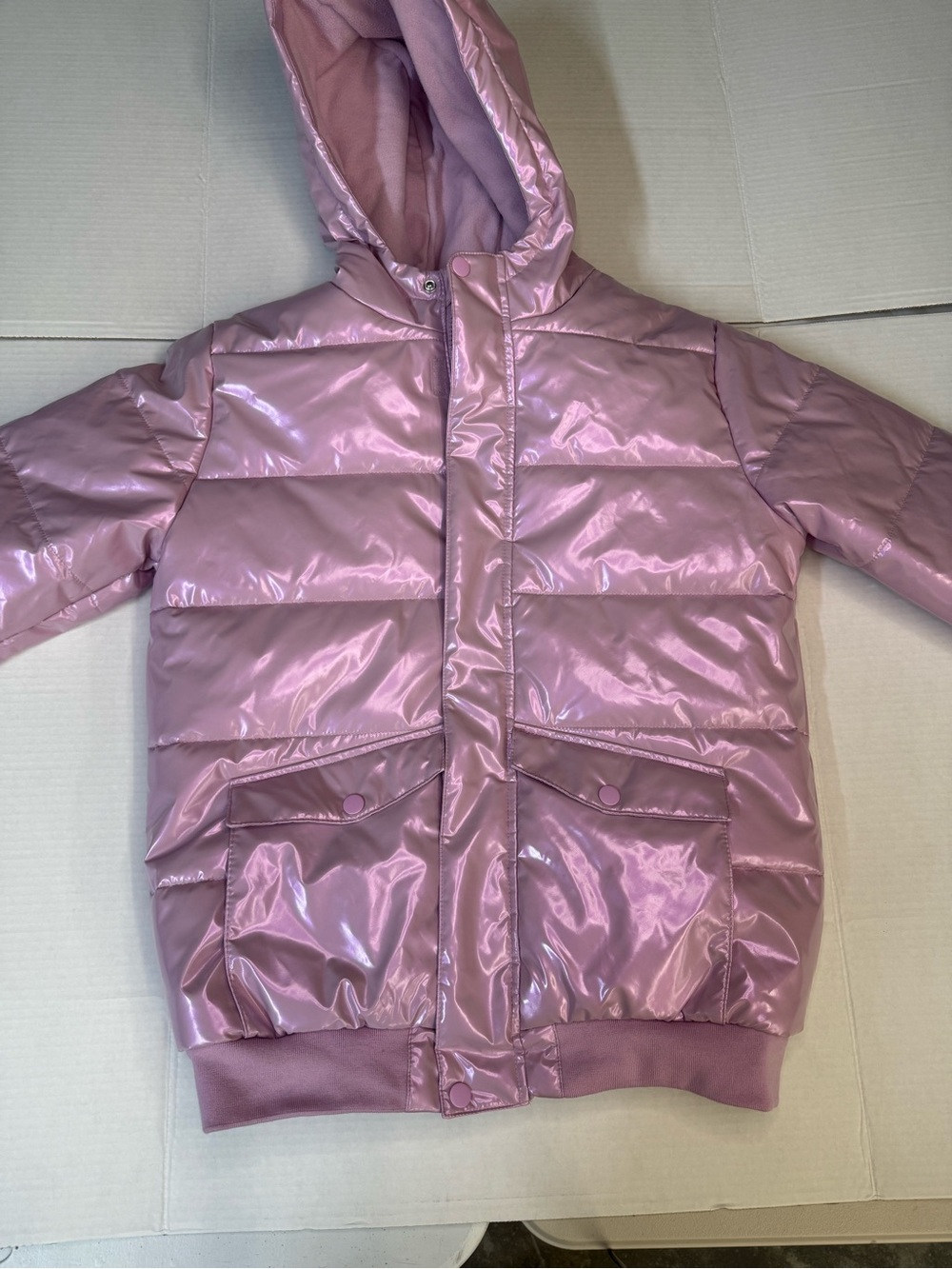 Cat & Jack Pink Kids' Fleece Jacket with Satin Trim Label